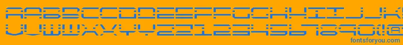 Weitere Informationen zur Qqv2-Schriftart Qqv2-Schriftart – Blaue Schriften auf orangefarbenem Hintergrund