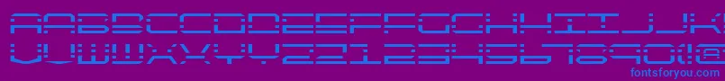 Qqv2 Font – Blue Fonts on Purple Background