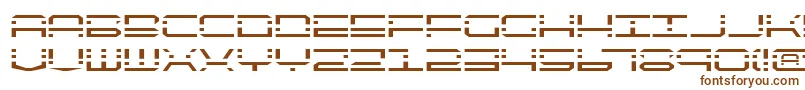 Qqv2-Schriftart – Braune Schriften auf weißem Hintergrund