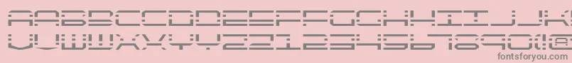 Fonte Qqv2 – fontes cinzas em um fundo rosa