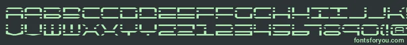 Шрифт Qqv2 – зелёные шрифты на чёрном фоне