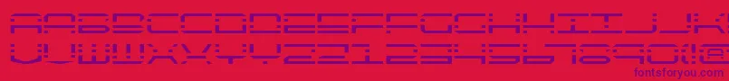 Qqv2-Schriftart – Violette Schriften auf rotem Hintergrund