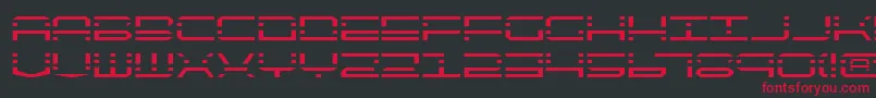 Czcionka Qqv2 – czerwone czcionki na czarnym tle