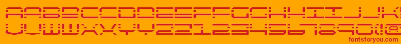 Qqv2 Font – Red Fonts on Orange Background