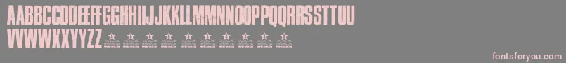Police CrossTownPersonalUse – polices roses sur fond gris