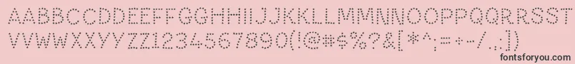 PaltimestarRegular Font – Black Fonts on Pink Background