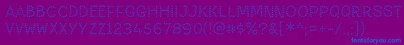 PaltimestarRegular Font – Blue Fonts on Purple Background