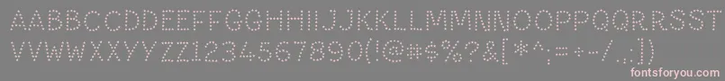 PaltimestarRegular Font – Pink Fonts on Gray Background