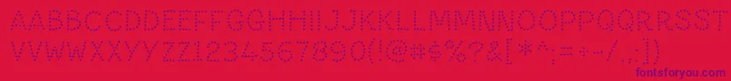 PaltimestarRegular Font – Purple Fonts on Red Background