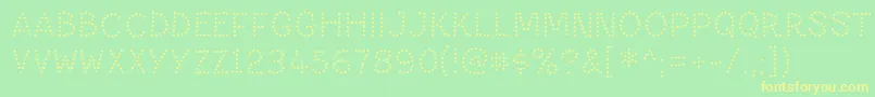 PaltimestarRegular Font – Yellow Fonts on Green Background