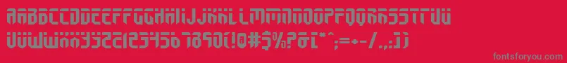 Fedyralv2e-Schriftart – Graue Schriften auf rotem Hintergrund