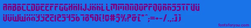 Fedyralv2e-fontti – violetit fontit sinisellä taustalla