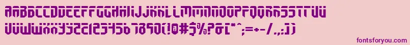 Fedyralv2e Font – Purple Fonts on Pink Background