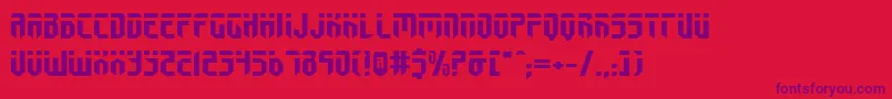 Fedyralv2e Font – Purple Fonts on Red Background