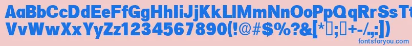 Salinadisplayssk Font – Blue Fonts on Pink Background