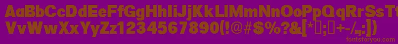 Salinadisplayssk Font – Brown Fonts on Purple Background