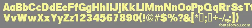 Salinadisplayssk Font – Yellow Fonts on Gray Background