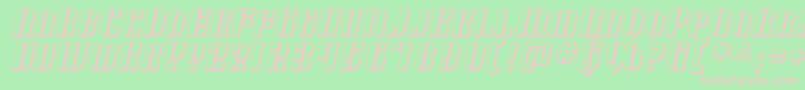 SfRetrospliceScShaded Font – Pink Fonts on Green Background