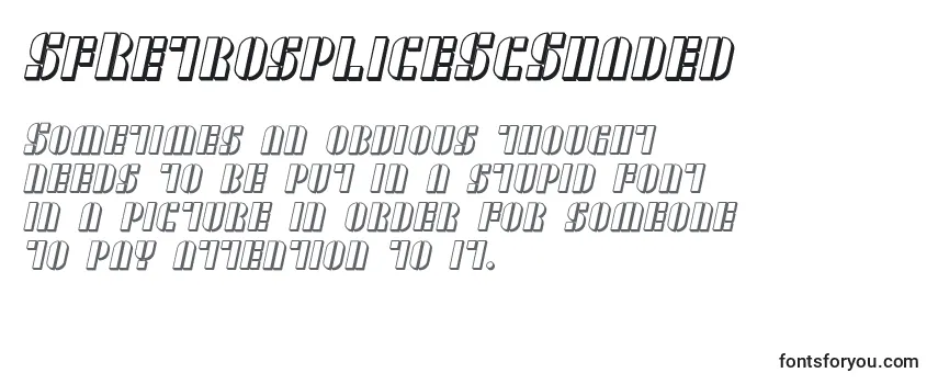 Review of the SfRetrospliceScShaded Font