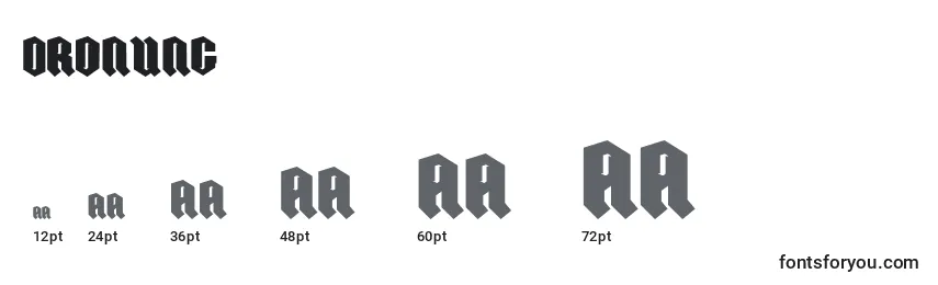 Ordnung Font Sizes