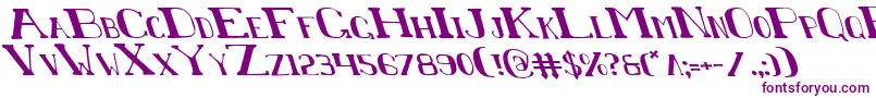 ChardinDoihleLeftalic Font – Purple Fonts on White Background