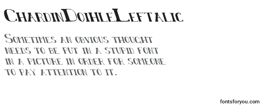 ChardinDoihleLeftalic Font