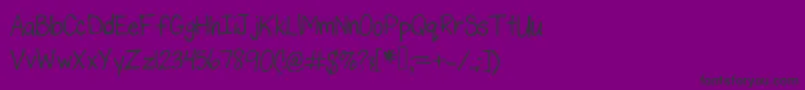 DespaingangKarmelle37 Font – Black Fonts on Purple Background