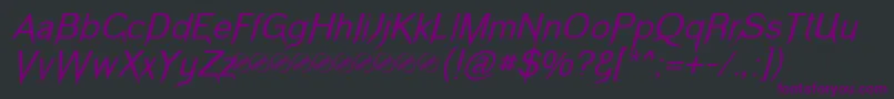 VampeticaItalic Font – Purple Fonts on Black Background