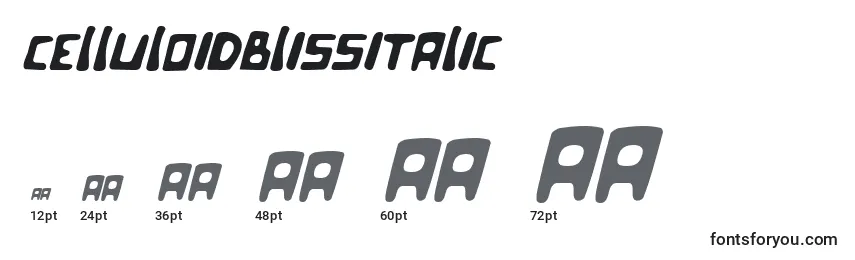 Celluloidblissitalic Font Sizes