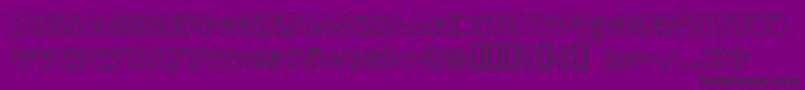 Gumpy Font – Black Fonts on Purple Background