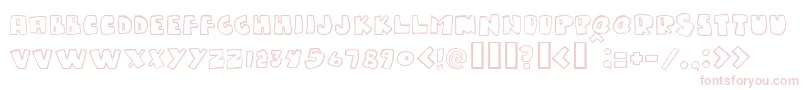 Gumpy Font – Pink Fonts on White Background