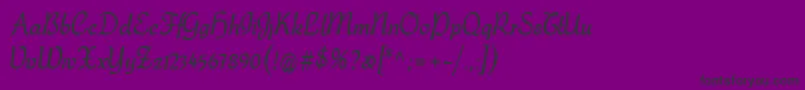 JuniorCat Font – Black Fonts on Purple Background
