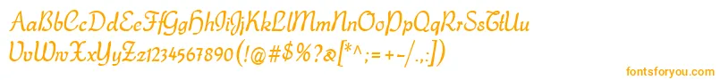 JuniorCat Font – Orange Fonts on White Background