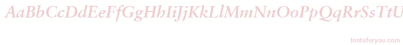 SabonCeBolditalic Font – Pink Fonts on White Background