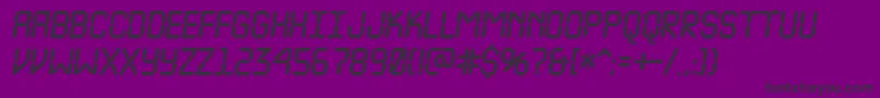 ALcdnovaobl Font – Black Fonts on Purple Background