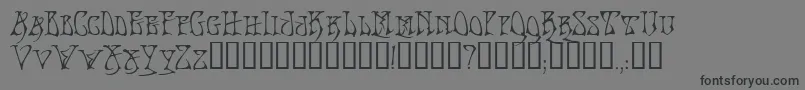 BadacidTM Font – Black Fonts on Gray Background