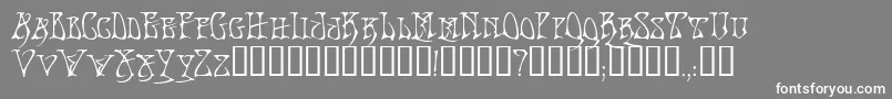 BadacidTM Font – White Fonts on Gray Background