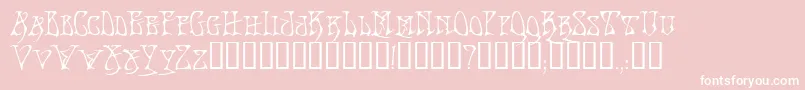 BadacidTM Font – White Fonts on Pink Background