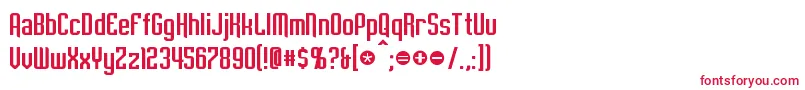 Empanada Font – Red Fonts on White Background