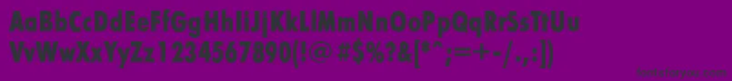 Czcionka Futurafuturiscondboldc – czarne czcionki na fioletowym tle