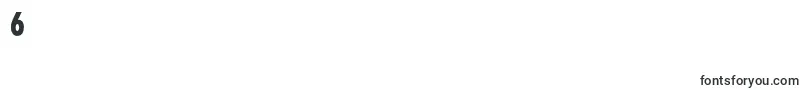 Futurafuturiscondboldc-Schriftart – Schriften für die Ziffer 6