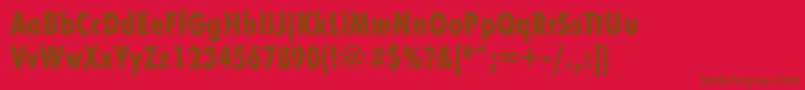 Lisätietoja Futurafuturiscondboldc-fontista Futurafuturiscondboldc-fontti – ruskeat fontit punaisella taustalla