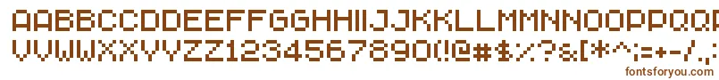 ChavaRegular Font – Brown Fonts on White Background