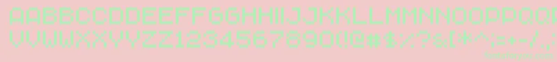 ChavaRegular Font – Green Fonts on Pink Background