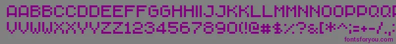 ChavaRegular Font – Purple Fonts on Gray Background