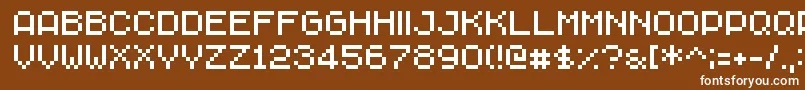 ChavaRegular Font – White Fonts on Brown Background