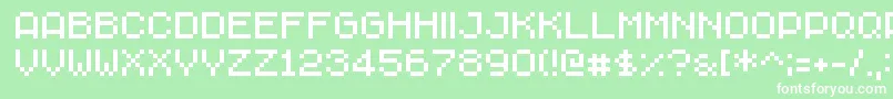 ChavaRegular Font – White Fonts on Green Background