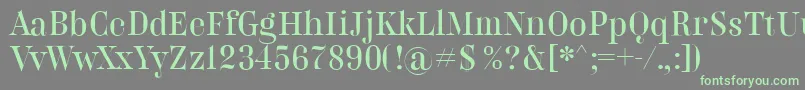 BelladonnaNormal Font – Green Fonts on Gray Background