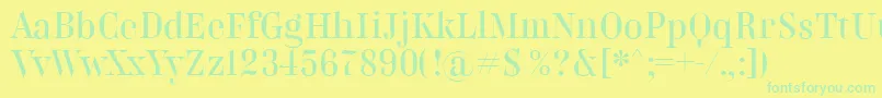 Подробнее о шрифте BelladonnaNormal Шрифт BelladonnaNormal – зелёные шрифты на жёлтом фоне