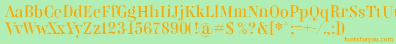 More about BelladonnaNormal Font BelladonnaNormal Font – Orange Fonts on Green Background